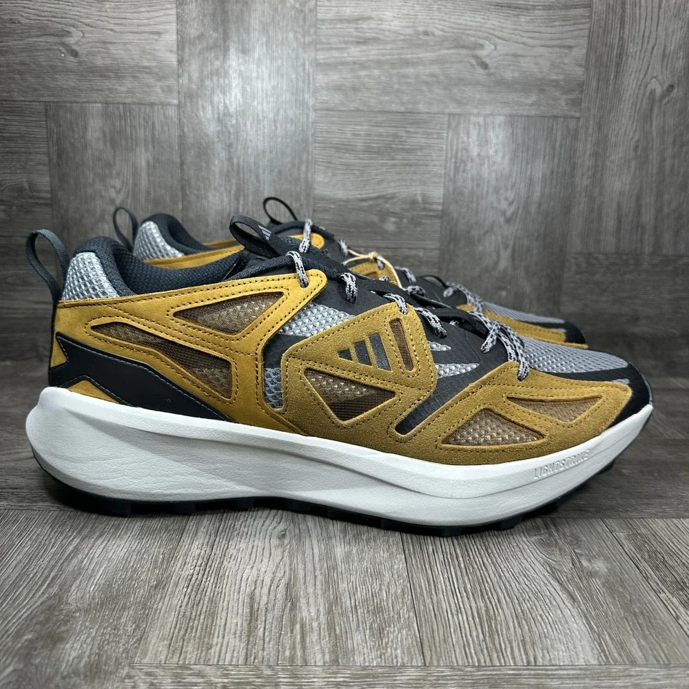 Adidas Kantai Trail Mens Size 13 Mustard Yellow Black Hiking NEW JQ8229